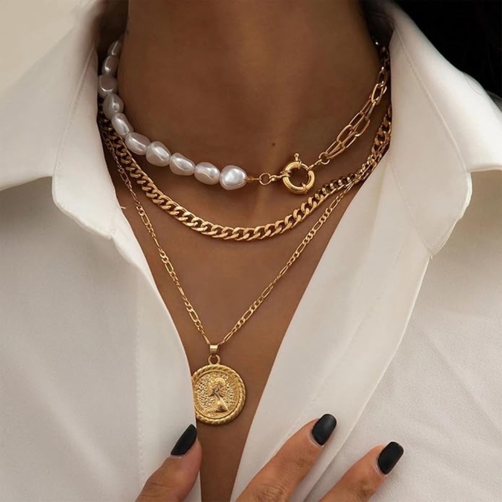 Boho Coin Layered Necklace